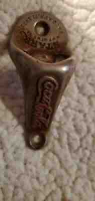 Vintage Coca Cola Starr "Patd 1925" Cast wall mount Bottle Opener Long
