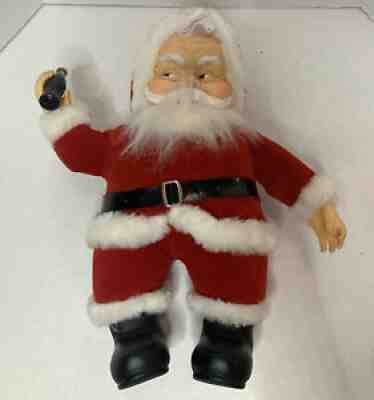 Vintage Rich's Coca Cola Santa Plush w/ Bottle Dakin 1988 Rubber Face Richâ??s