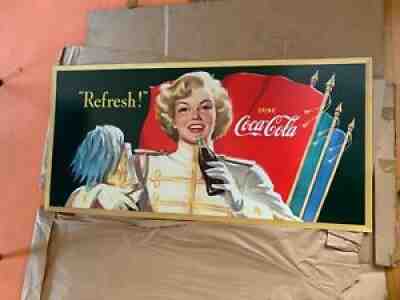 Rare 1952 Coca Cola Double-Sided Lithograph, 27-1/2" x 56-1/2" (2/2)