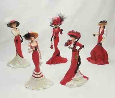 5 Elegance of Coca-Cola Collection Figures Limited Edition