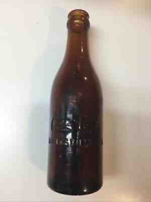 Huntsville,AL, Amber Coca Cola Straight Side, ROOT Bottle- Very Nice