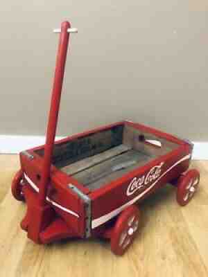 Vintage Wooden Coca-Cola Wagon