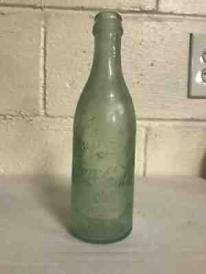 Aqua Straight Side Root Coca-Cola Bottle Huntington West Virginia WVa Wv Coke
