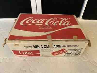 Vintage COCA- COLA Can Advertising Canada Pull Tab 1976 Original Case Radio 24