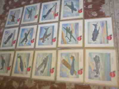 1943 WW 2 Coca Cola Airplanes Vintage Posters 13 x 15 14 planes