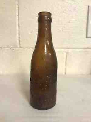 Amber Straight Side Blown Mold Coca-Cola Bottle Huntington West Virginia WVa Wv