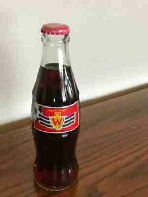 Coca cola Commemorative bottle from Bolivia. 50th aniv. soccer team Wilsterman