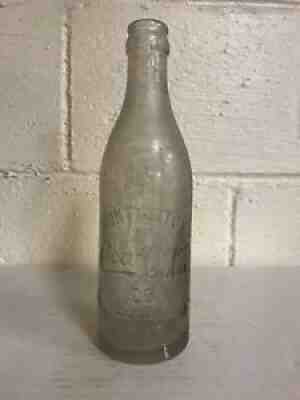 Rare Clear Coca Cola Huntington WV Straight Sided Soda Bottle WVa Coke