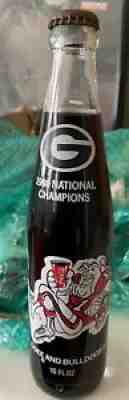 4-1980 UGA GEORGIA BULLDOGS NATIONAL CHAMPIONS Coke Coca- Cola Glass Bottles