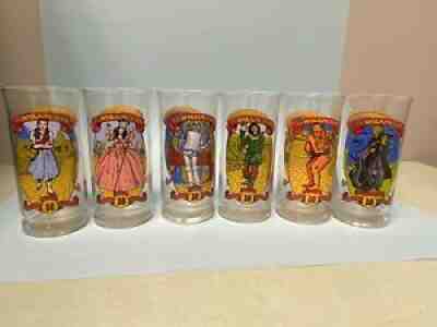 Complete Set! 6 Wizard of Oz 50th Anniversary Coca Cola GlassesÂ  Vintage 1986