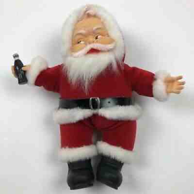 VTG Richâ??s Coca Cola Santa Plush Bottle Rubber Face 15" Dakin 1988