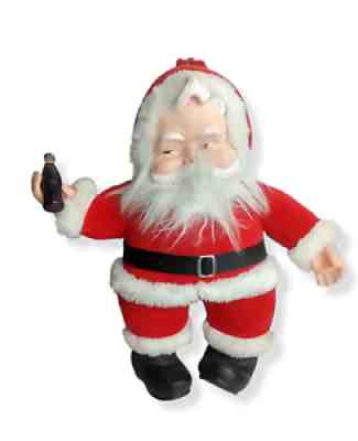 Vintage 1988 Coke Santa DAKIN Francesca Goldsmiths Santa Claus with Coca Cola