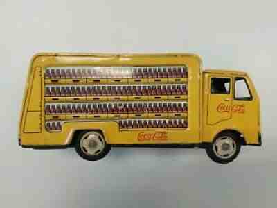 Vintage Hayashi Coca Cola Toy Friction Delivery Truck-Japan