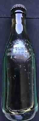 FULL CHARLES SOUTH CAROLINA BOWLING PIN STRAIGHT SIDE COCA COLA BOTTLE 1900s
