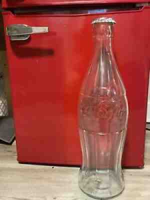 Coca-Cola Large Glass Contour Display Soda Bottle Bank Patâ??d Dec 25th 1923