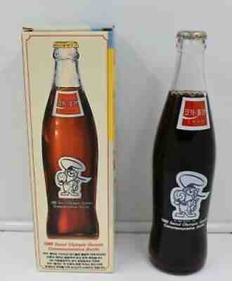 *X Rare 1988 Seoul Korea Olympic Games Coca Cola Bottle w Box ! Great Condition!