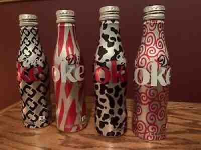 RARE.. Diane von Furstenberg Aluminum Diet Coca-Cola bottles. Full and Sealed.