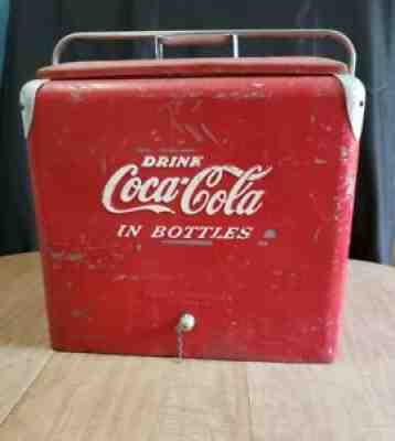 Vintage 1950s Coca Cola Cooler Progress Refrigerator Co. Louisville KY