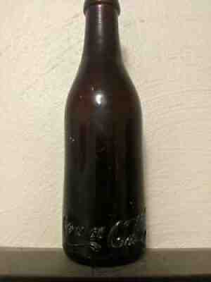 "EXTREMELY RARE" 1906 Coca-Cola Amber Straight-side bottle SCRANTON, PA