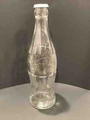 20" Large Commemorative Coca-Cola Glass Bottle Christmas 6-fl. ozs coin bank