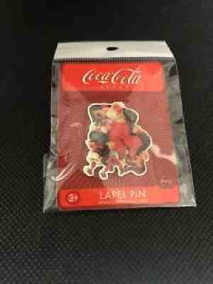 Coca-Cola 'Santa in Chair with Elves" Lapel Pin LOT of 382