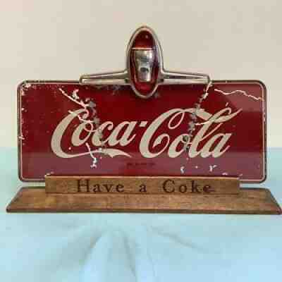 Rare Coca-Cola Counter Sign 17 3/4â? Long