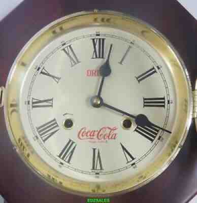 Vintage Coke Chime Clock NOS Coca-Cola Regulator Style Bottling Company Display