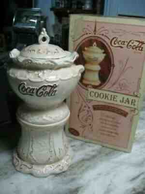 COCA COLA VICTORIAN SERIES SYRUP DISPENSER COOKIE JAR FROM CRACKER BARREL 1998