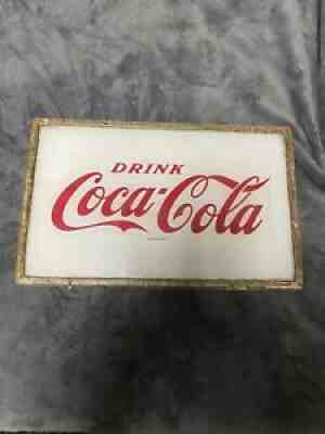 Vintage 1960's Coca Cola Machine Front Sign