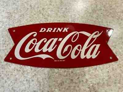 Vintage, authentic, Coca Cola, Bowtie Fishtail  rack sign