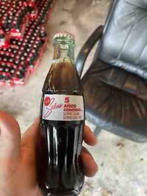 Selena Quintanilla 1994 Selena 5 AÃ±os Contigo Coca Cola Collection Bottle 8 Oz.