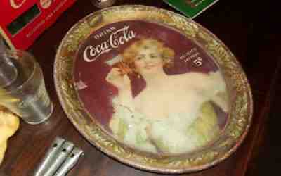 1907 Coca-Cola Medium Oval Serving Tray