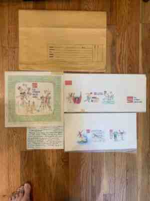 1976 Aladdin Coca Cola Coke Lunch Box Prototype Artwork Puerto Rico Art