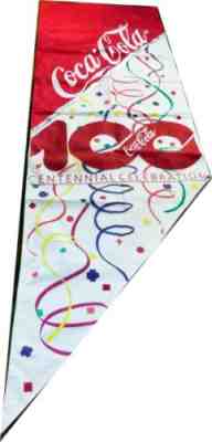 NEW Coca-Cola Centennial Celebration Street Banner Atlanta 1986 Never Used MINT