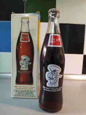 Coca Cola Bottle Seoul 1988 Olympic Games with Box