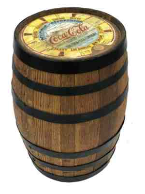Vintage 5 Gallon Wooden Coca-Cola Syrup Keg Barrel