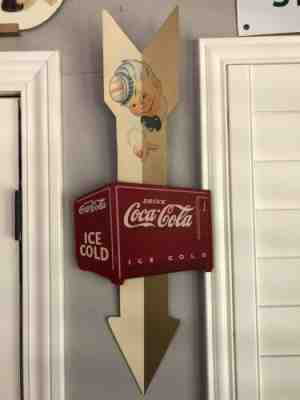 Coca Cola sign original Kay Display arrow sign