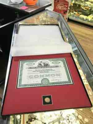 Vintage Coca Cola Bond W/ Original Box In Frame