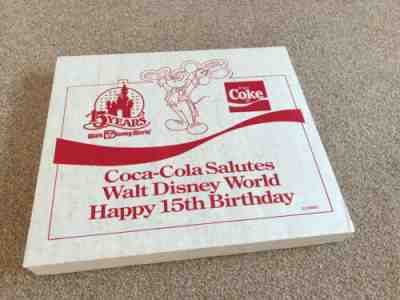 > 1986 Coca Cola WALT DISNEY WORLD Pin 15th BIRTHDAY Coke Frame Set Ltd ORIGINAL