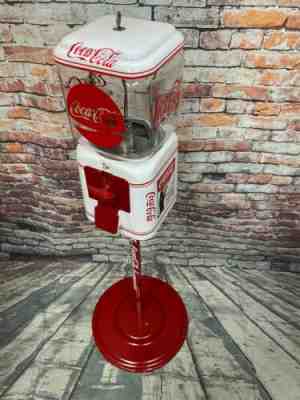 Coca cola Coke memorabilia vintage gumball machine 5Â¢ Acorn glass coin machine