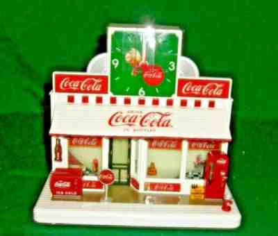 DANBURY MINT COCA COLA LIGHTED SODA FOUNTAIN CLOCK NEW IN ORIGINAL BOX