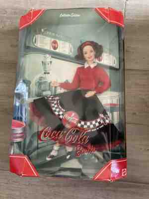 COCA-COLA Soda Fountain 2000 Barbie Collectibles by Mattel w/ Box And COA