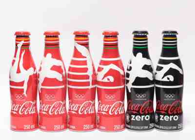 2016 Coca Cola 6 alu bottles set, South Africa; Worldwide partner