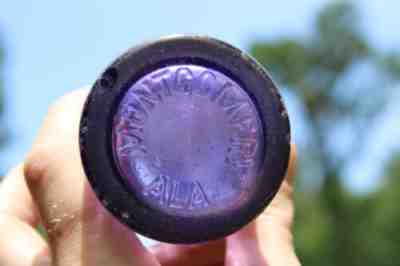 Montgomery Alabama Coca Cola Bottle Dec 25 1923 Ala AL Amethyst Purple LGW 28