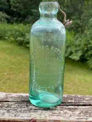 VTG Valdosta GA Electric Bottling Works "Bottle Loaned" Coca Cola Hutch Green