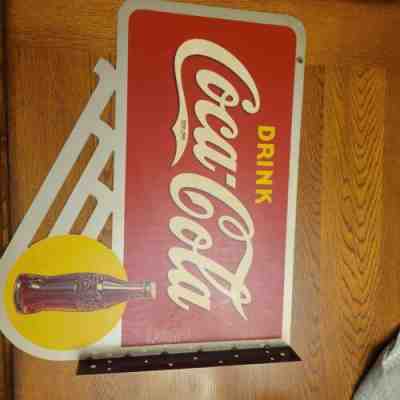 Vintage 1938 Coca-Cola Double Sided Flange Sign