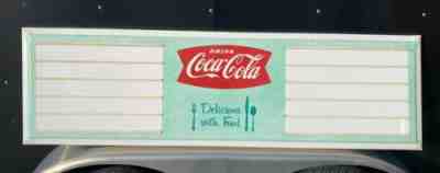 Vintage Coca Cola Menu Board Sign Metal Bottle Cap Button Food Restaurant Diner