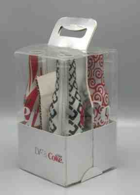 Diane Von FÃ¼rstenberg Coca-Cola 4 aluminium bottles set in carrier VHTF