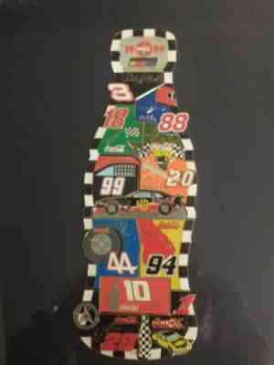 Nascar Coca Cola Racing Family Puzzle Bottle Pin Sets