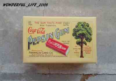 COCA COLA PEPSIN CHEWING GUM REPRODUCTION BOX 20 PACKS 1906 1960s NEW